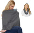 NeoTech Care Baby Nursing Cover Breastfeeding Scarf, Soft Fabric in Gray