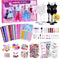 ONE TO FOUR 800+Pcs Fashion Designer Kits for Girls with 6 Mannequins