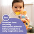 LAMAZE Lovey The Pug Clip On Toy, Baby Sensory Stroller or Car Seat Toy with Clip for On-The-Go Play