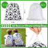 48 Pcs Soccer Party Favors Supplies, 12 Soccer Silicone Bracelets, 12 Drawstring Treat Bags, 12 Mini Stress Balls, 12