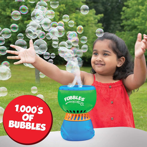 FUBBLES NO Spill Funfiniti Bubble Machine - Blows One Hour of Non Stop Bubbles, Amazon Exclusive Toy Set