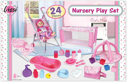 Lissi Baby Doll - 24 Piece Nursery Play Set