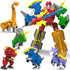 Wenbeier Robot Dinosaur Toys 5-in-1 Transforming Robot Including 5 Dinosaur Action Figures