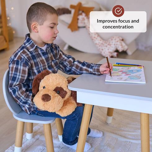 5 Lbs ODOXIA Weighted Stuffed Animal for Anxiety | | Calming & Comforting | Dog Stuffed Animal Sensory | Weighted Plush