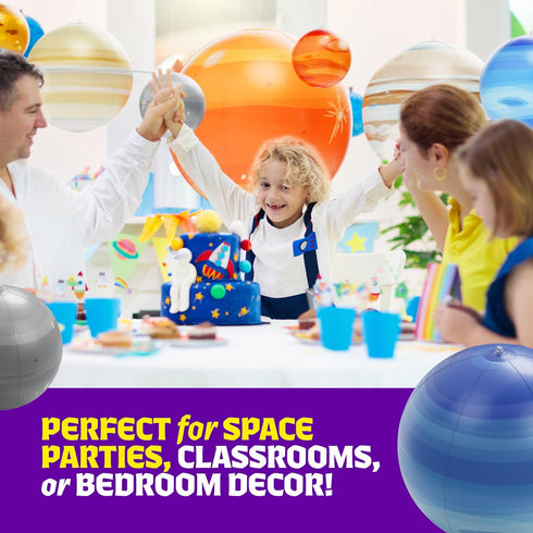 5-7 6-8 8-12 Dan&Darci Inflatable Solar System Planets for Kids - Science Toys - Boys Room Decor Ceiling - Space