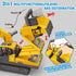Dwi Dowellin Toys for 3 Year Old Boys, Excavator Toys with 6 Metal Racing Cars and 2 Engineering Vehicles, Foldable