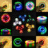 FIGROL 5 Pack LED Light Up Fidget Spinners, Party Favors and Classroom Prizes