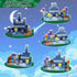 100PCS 3+ Magnetic Blocks Building Toys for Boys & Girls, Building Blocks with Blue Castle Topic, Ideal Building