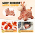 Giraffe Bouncy Horse Toy for Kids 1-3 Years Old, Plush Ride On Bouncy Animal for Indoor Outdoor Hopping, Birthday Gifts