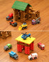 Set (10 3+ SainSmart Jr. Wooden Train Accessories Toy Cars PCS), Compatible with All Major Brands, Gift for Toddlers