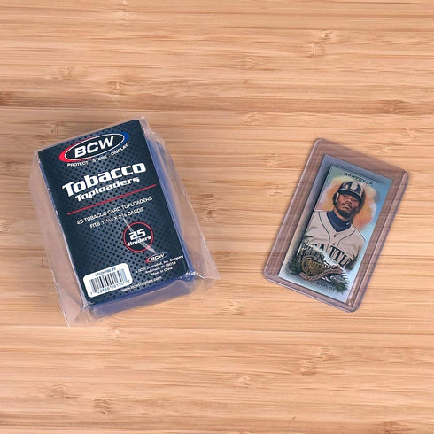 BCW Tobacco Card Topload Holder, Pack of 25 | Mini Card Protector for Topps T205, T206, Allen & Ginter