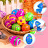 NAWITDA 48 Pack 3 Inch Large Plastic Printed Easter Eggs, Empty Fillable Eggs Bulk for Easter Egg Hunt, Easter Basket
