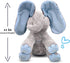 0 Dimple Kyle Elephant Stuffed Animal Toy - Animated Plush Blue Singing Elephant, Interactive Musical Peek-a-Boo