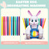 10 JOYIN Motorized Easter Egg Decorator Kit, Easter Busy Bunny Egg Spinner Whirler Decorating Machine with Non-Toxic