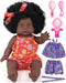 GAGAKU Black Baby Doll for 3 4 5 6 Years Old,12 inch