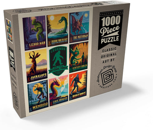 MyPuzzle Legends of The National Parks: Multi-Image Print - Edition 1, 1000 Piece Puzzle