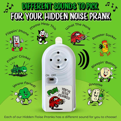 FUN delivery What The Honk: Hidden Car Horn Sound Prank Device Loud Random Honk Noise Maker for Office Pranks