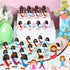 Bememo 50 Pcs Mini Black Jesus Toys, Religious Figurines for Hide and Seek, Sunday School Party Favors