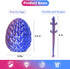 6 3D PCS Dragon Egg, Printed Dragon Eggs with Dragon Inside Surprise Mystery Easter Egg Fidget Toy, Articulated Crystal