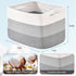 Storage Baskets for Organizing Shelves, 3 Packs Woven Cotton Rope Baskets for Books Towels Toys, 15"x11"x9.5", Gradient