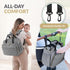 4 1 Backpack, Mellories in Convertible Baby Diaper Bag Converts from Tote to Stroller & Crossbody Diaper Bag Gray Baby