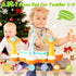 Set 1-3, Set 1 2 3 Toddler Drum for Toddlers Upgraded Baby Drum with Microphone, Adjustable Cymbals & Stable Base, Soft
