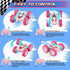 2.4 360 6 7 8 9 10 11 12 cosone RC Cars, Pink Remote Control Car for Girls, GHZ Double Sided RC Stunt Car Rotating