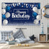 Navy Blue Birthday Confetti Balloons Kit, 50 Pieces for Boys Girls Birthday Party Decorations Supplies