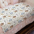 Watercolor Owls Baby Blanket for Girl & Boy, Soft Swaddle Blanket, 30x40, Boho Leaves