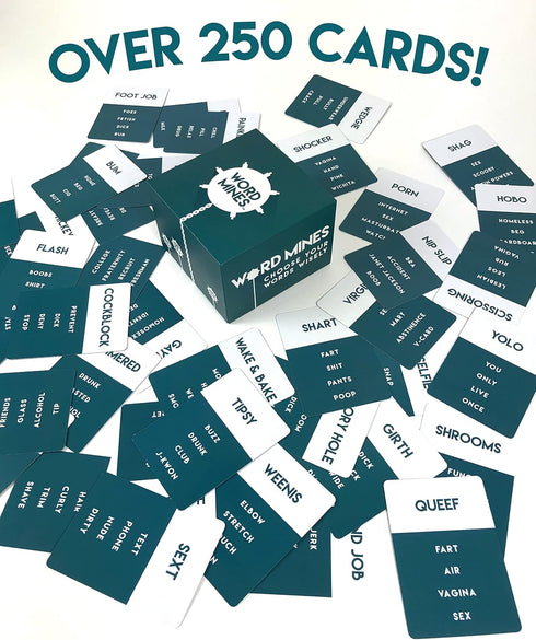 a Dirty Word-Guessing Card Game, Party Games for Adults, Friends, Large Group, Game Night, Bachelorette Party, Adult