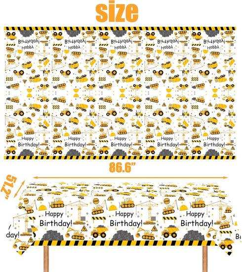118 3rd 3rd Pcs Construction Birthday Decor Construction Three Years Old Paper Dinner Plates Napkins Forks Cups