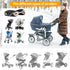 Stroller Hand Muff, Thick Waterproof Anti-Freeze Gloves with Fleece, Universal Size for Pushchairs