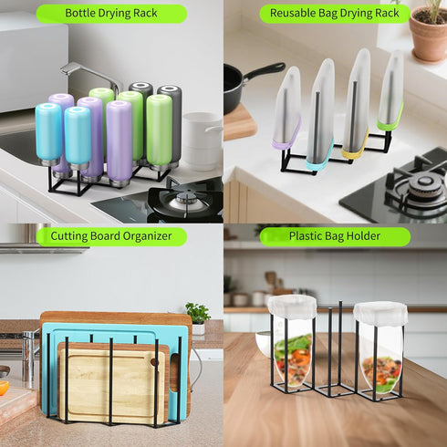 Collapsible Bottle Drying Rack, Foldable Baby Bottle Drying Rack, Portable Drainer Stand Holder for Water Bottles, Cup