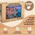 500 14 Buffalo Games - Piece Wooden Jigsaw Puzzle - Cinque Terre - Unique Cut Pieces - Wooden Box - Full Size Poster