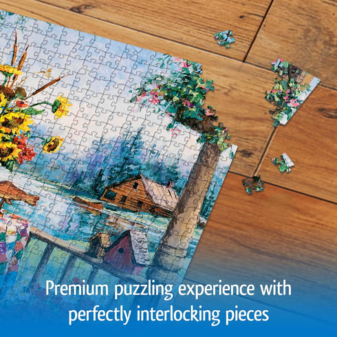 Country 1000 Wonder Forge Hideaway Piece Jigsaw Puzzle for Adults | Unique, Perfectly-Fitting Pieces | Fun, Vibrant