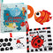 Crinkle Books for Babies 0-6 Months, Soft Cloth Books for Infant Toddler Toys, Christmas Gifts, 2Pcs
