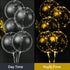 30 Pack 20 Inch, 30) Vinsot LED Bobo Balloons Light Up Balloons Clear Helium Bubble Bobo Glow with String Lights