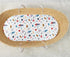 Set 2 Pack Bassinet Sheet Snug Fitted Cradle Fitted Sheets, Stretchy Ultra Soft, for Oval Rectangle Hourglass Bassinet
