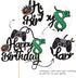 1 PCS Video Game Happy 8th Birthday Cake Topper, Glitter Cake Pick for Happy 8th Birthday Party Supplies Green