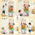 JOLLITO Stuffed Animal Storage Organizers,Large Capacity Wooden Cute Plushies Toy Zoo Holder and Storage for Toddler