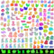200 Pcs Mini Resin Animal Set - 32 Styles Glow in The