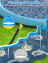 Summer Kids Dog Splash Pad Sprinkler - Jasonwell Non Slip Dog Sprinkler Pad Splash Pool Puppy Dogs Pool Outdoor Water