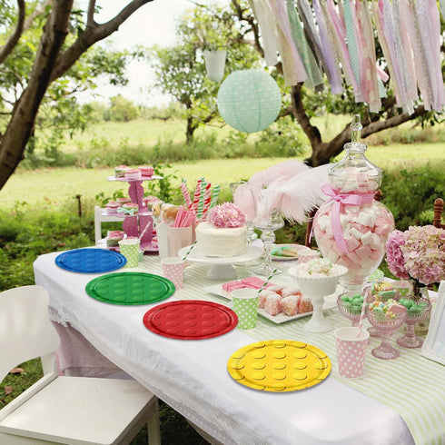 80PCS Building Blocks Themed Birthday Party Decorations, Building Bricks Tableware, Party Paper Plates Napkins,