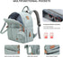 SONARIN Backpack,Travel Mommy Portable Large Capacity Diaper Bag Nappy Changing Bag Bag with Pacifier Bag & Stroller