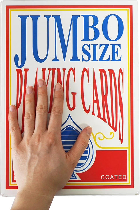 Yuanhe Jumbo Large Playing Cards, Giant Oversized Deck for Casino Party Decorations, 8 x 11 Inch