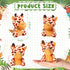 18 4.8 Inch Summer, HyDren Pcs Small Safari Stuffed Animals Bulk Jungle Animal Mini Plush Toy Lion Tiger Elephant