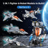 5 1 Set 2.4GHz 6 7 8 9 10 11 12+, in STEM RC Robot Building Kit, Fighter Jet Airplane Building with APP & Remote