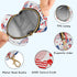 PYBUG Independence Day Round Pacifier Storage Case, Polyester & TPU Lined with Hook Buckle, Pacifier Container Box