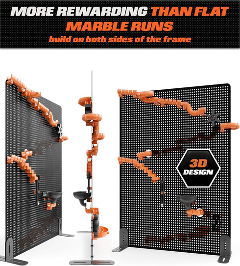 THE SCHOLAR ANT 125 Set 5+ 3D Precision Marble Run - Piece STEM Building - Educational Learning Science Toys Kits