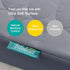 2 Pack, 28 52 5 Inch Biloban Crib Mattress Protector Waterproof, Durable, Grey & Navy, Absorbent, Noiseless, Fits